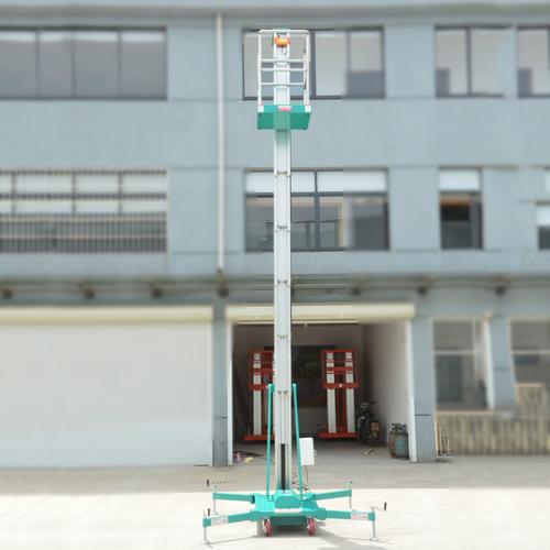 以上产品载重100kg,单柱铝合金式升降机 (4m-10m可